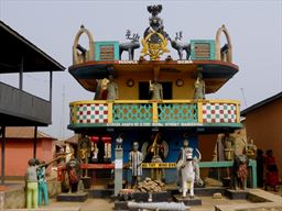 Posuban shrine in Mankessem, Ghana